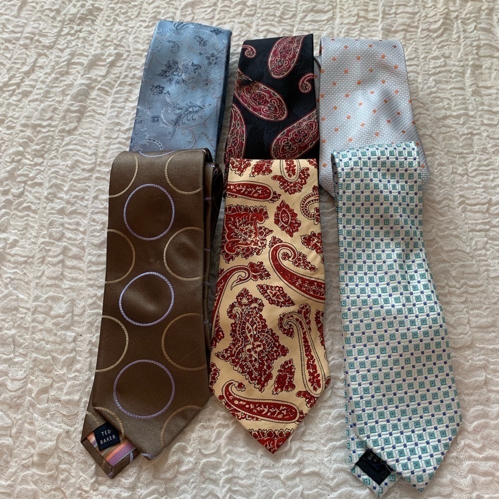 * Lot of six designer ties